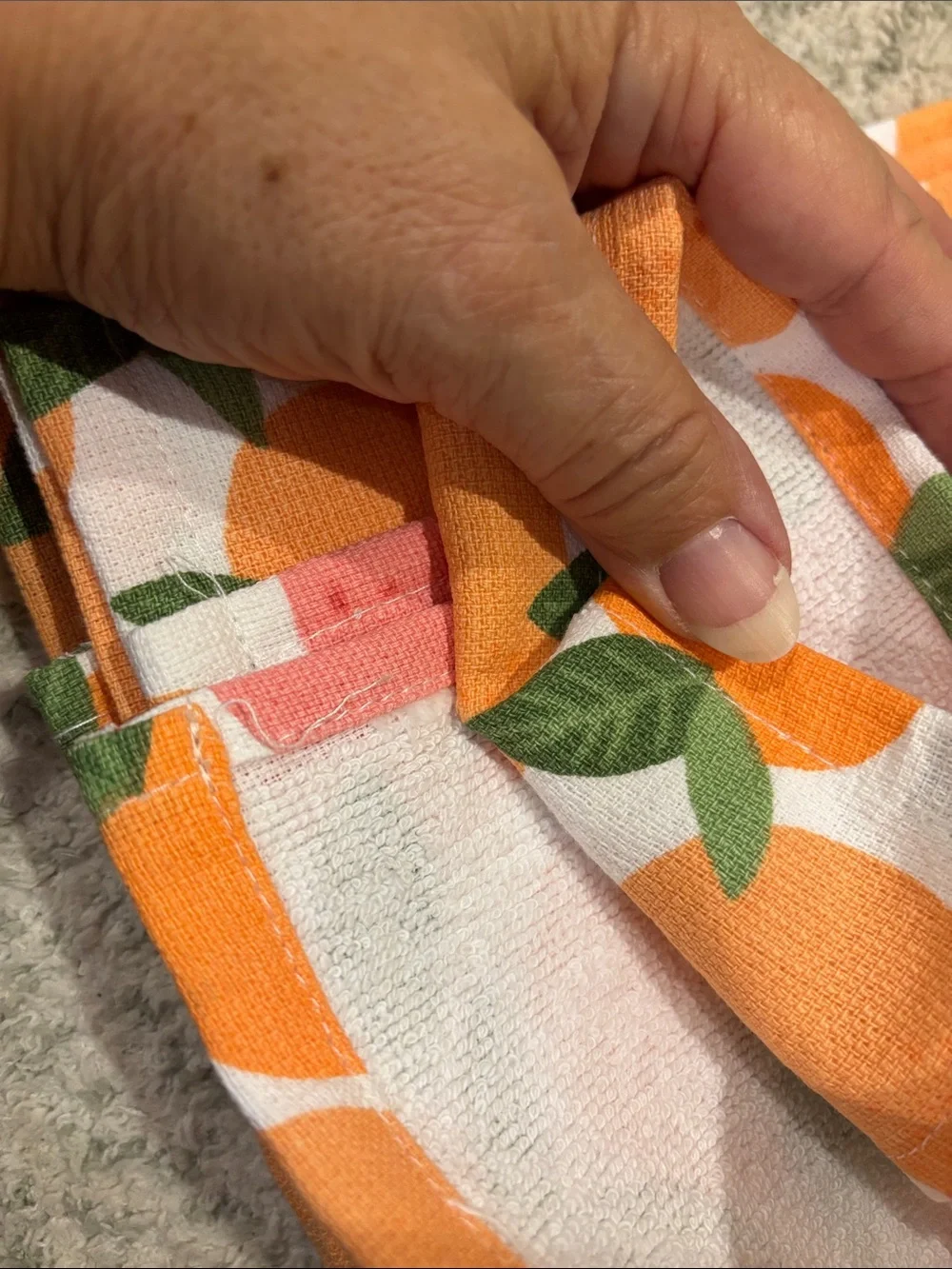 Colorful Citrus Kitchen Towels Set of 2 Oranges Grapefruit Print NWT Cotton
